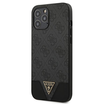 Attēls no Guess PU 4G Triangle Case for iPhone 12 Pro Max 6.7 / Grey