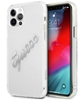 Picture of Guess Apple iPhone 12 Pro Max 6.7 hardcase Vintage Script Silver Transparent