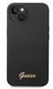 Picture of Guess Apple iPhone 14 Plus Liquid Silicone Metal Logo Case Black