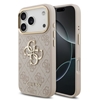 Picture of Guess PU Leather 4G Metal Logo Gold Frame Case for iPhone 17 Pro / Pink