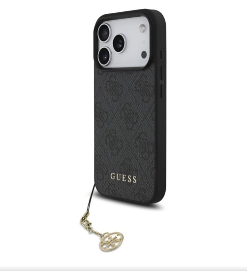 Picture of Guess Apple iPhone 17 Pro Tone on Tone 4G Charm Case Gray