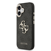 Picture of Guess PU Leather 4G Metal Logo Gold Frame Case for iPhone 17 / Black