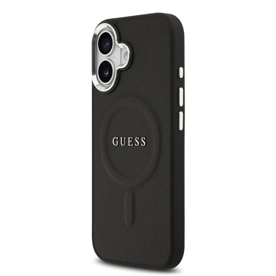 Picture of Guess Apple iPhone 17 PU Saffiano MagSafe Case Black