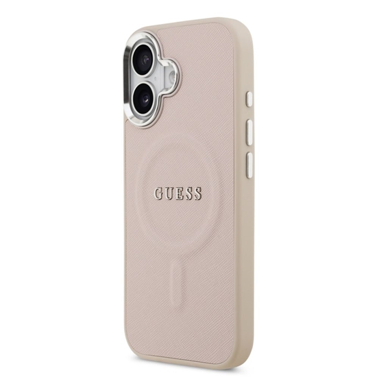 Picture of Guess Apple iPhone 17 PU Saffiano MagSafe Case Pink