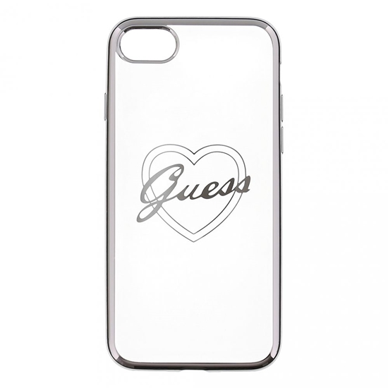 Picture of Guess Apple iPhone 7 / 8 Heart TPU case Silver
