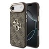 Picture of Guess PU Leather 4G Metal Logo Gold Frame Case for iPhone Air / Brown