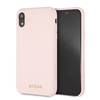 Picture of Guess Apple iPhone XR Silicone Gold Logo Light Pink