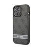 Picture of Guess Apple PU 4G Stripe Case for iPhone 13 Pro Dark Grey