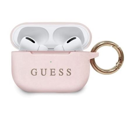 Picture of Guess Apple Silicone Cover for AirPods Pro Light Pink
