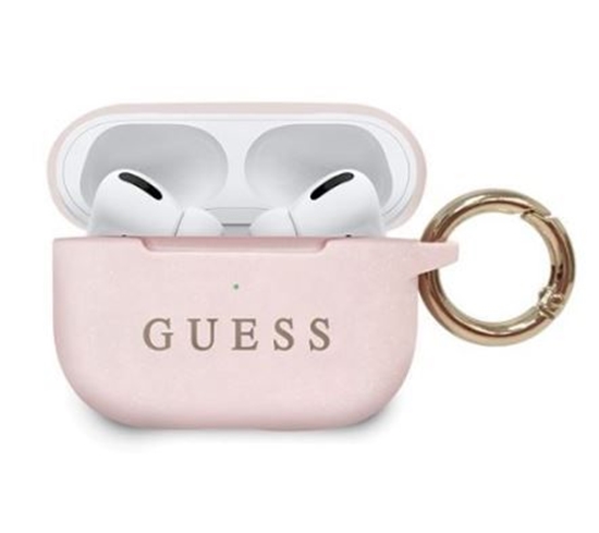 Picture of Guess Apple Silicone Cover for AirPods Pro Light Pink