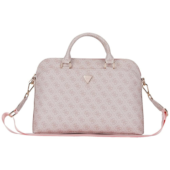 Изображение Guess PU 4G Triangle Logo Computer Bag 13/14/15" / Pink