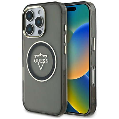 Изображение Etui Guess IML Metal Mountain Logo        MagSafe 