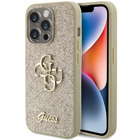 Изображение Guess Fixed Glitter Big 4G Case for Apple iPhone 15 Pro