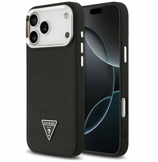 Picture of Guess Grained Triangle Logo maciņš ar MagSafe atba