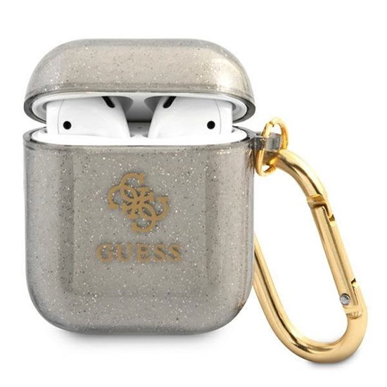 Picture of Guess GUA2UCG4GK AirPods cover black|black Glitter