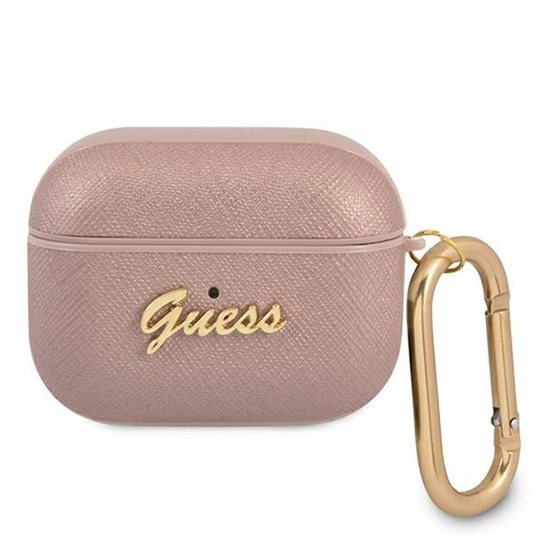 Picture of Guess GUAPSASMP AirPods Pro cover pink|pink Saffia