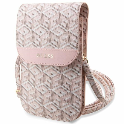 Picture of Guess Bag GUWBHGCFSEP pinkGCube Stripe