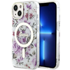 Picture of Guess Flower MagSafe case for iPhone 14 - transpar