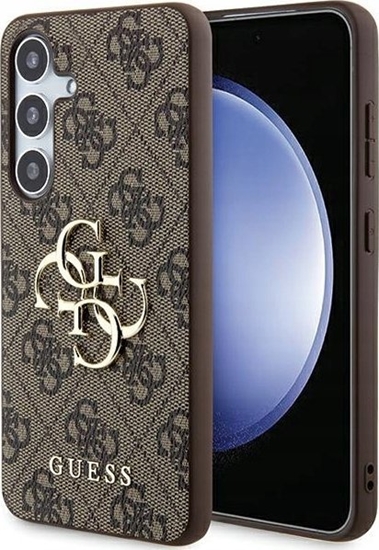 Picture of Guess GUESS futera do SAMSUNG A35 GUHCSA354GMGBR (PU Big 4G Metal Logo) brzowy