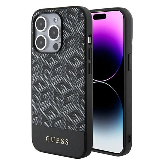 Picture of Guess GCube Stripes MagSafe case for iPhone 15 Pro