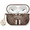 Picture of Guess Guess GUA2P4RPSW AirPods 1/2 cover brown/brown 4G Printed Stripes Charm