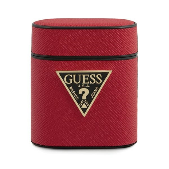 Picture of Guess GUACA2VSATMLRE AirPods cover red Saffiano