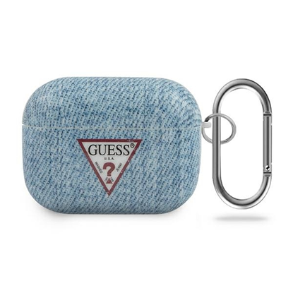 Изображение Guess Etui ochronne GUACAPTPUJULLB Jeans Collection do AirPods Pro niebieskie