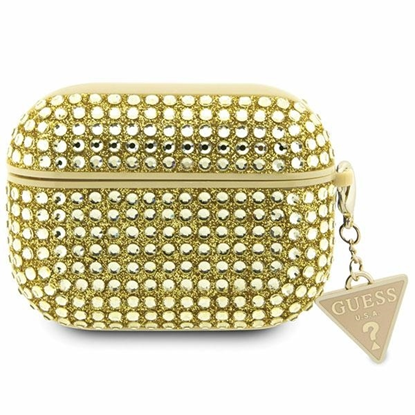 Изображение Guess Oryginalne Etui APPLE AIRPODS PRO Guess Hardcase Rhinestone Triangle (GUAPHDGTPD) zote