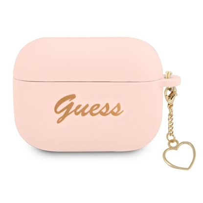 Изображение Guess GUAPLSCHSP AirPods Pro cover różowy|pink Sil