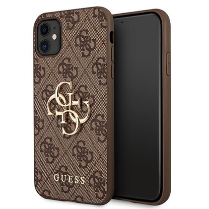 Attēls no GUHCN614GMGBR Guess PU 4G Metal Logo Case for iPho