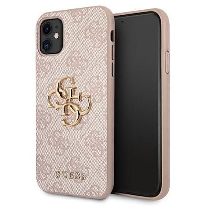 Attēls no Guess GUHCN614GMGPI iPhone 11 6,1" / Xr różowy/pink hardcase 4G Big Metal Logo | GUESS