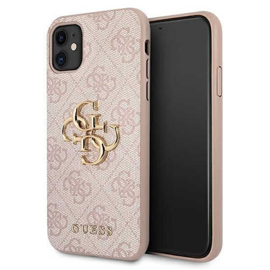 Picture of Guess GUHCN614GMGPI iPhone 11 6,1" / Xr różowy/pink hardcase 4G Big Metal Logo | GUESS