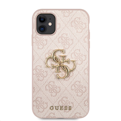 Изображение Guess PU 4G Metal Logo Case for iPhone 11 / Pink