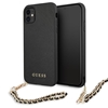 Picture of Guess Guess GUHCN61SASGBK iPhone 11 6,1" czarny/black hardcase Saffiano Chain
