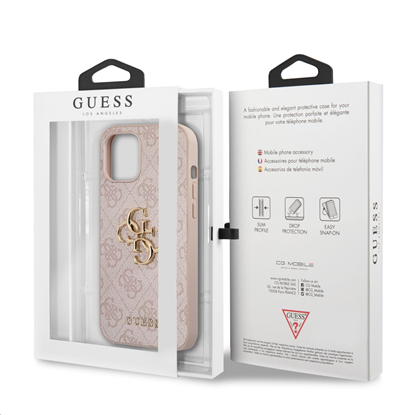 Изображение GUHCP12M4GMGPI Guess PU 4G Metal Logo Case for iPh