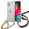 Picture of Guess GUHCP12MKC4GSGO iPhone 12/12 Pro 6,1" Transparent hardcase 4G Gold Chain