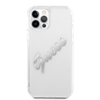 Picture of Guess Guess GUHCP12MKTRSVSI iPhone 12/12 Pro 6,1" Transparent hardcase Vintage Script Silver