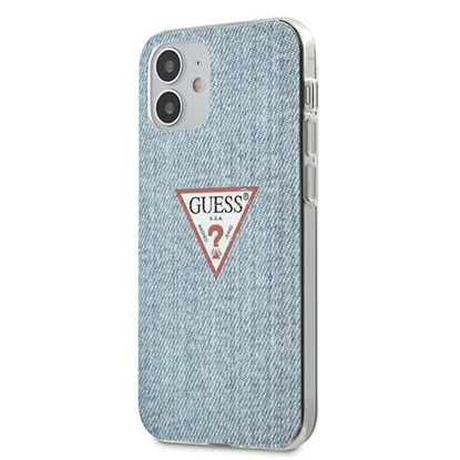 Изображение Guess Apple iPhone 12 mini 5.4'' PC/TPU Denim Triangle Cover Light Blue