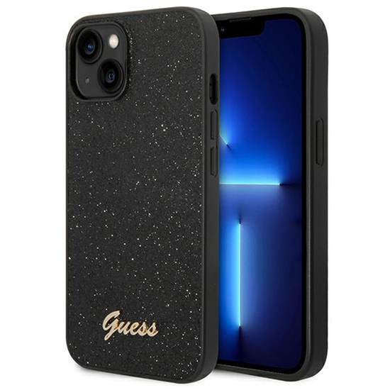 Picture of Guess PC|TPU Glitter Flakes Metal Logo Case for iP