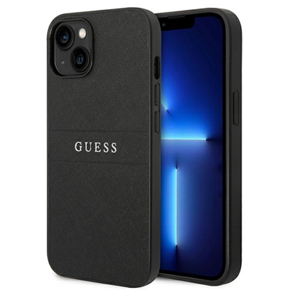 Attēls no Guess PU Leather Saffiano Case for iPhone 14 Plus / Black