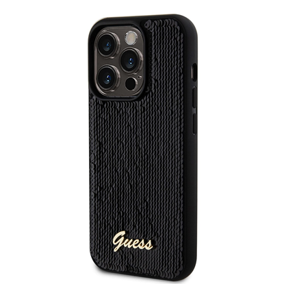 Attēls no Guess Sequin Script Logo Case for iPhone 14 Pro Ma