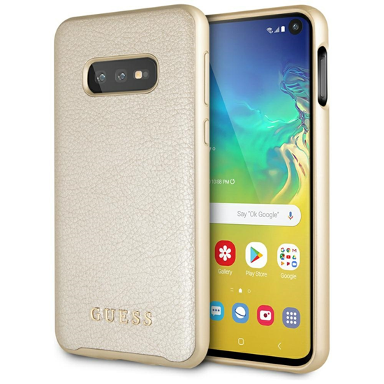 Picture of Guess GUHCS10LIGLGO S10e G970 złoty |gold hard cas