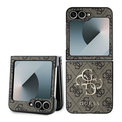 Attēls no Guess PU 4G Metal Logo Case for Samsung Galaxy Z Flip 6/7 FE / Brown