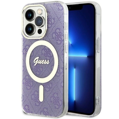 Picture of Guess GUHMP14LH4STU iPhone 14 Pro 6.1" purple|purp