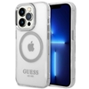 Picture of Guess Guess GUHMP14XHTRMS iPhone 14 Pro Max 6.7" silver/silver hard case Metal Outline Magsafe