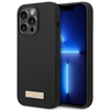 Изображение Guess Guess GUHMP14XSBPLK iPhone 14 Pro Max 6.7" black/black hard case Silicone Logo Plate MagSafe