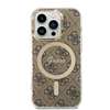 Picture of Guess IML 4G MagSafe Case for iPhone 15 Pro Brown
