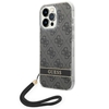 Picture of Guess Guess GUOHCP14LH4STK iPhone 14 Pro 6.1 "black / black hardcase 4G Print Strap