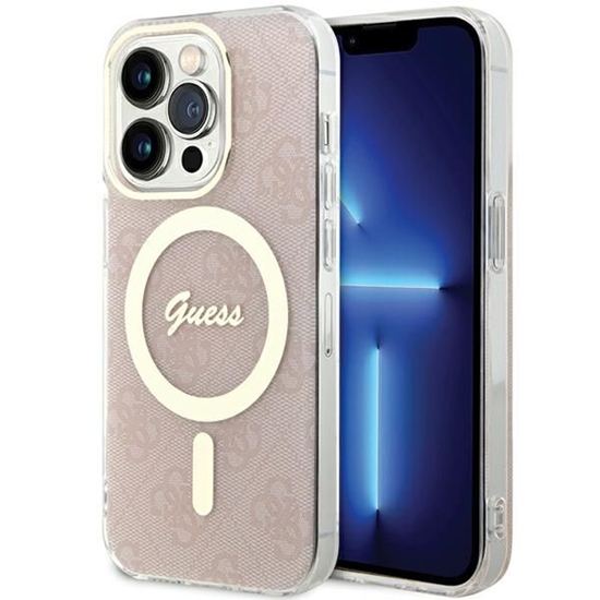 Изображение Guess Guess IML 4G MagSafe case for iPhone 15 Pro - pink