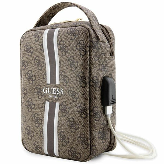 Picture of Guess Guess 4G Printed Stripes Travel Universal Bag - Organizer na akcesoria (Brzowy)